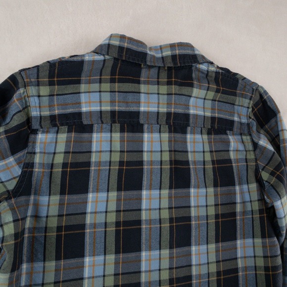 L.L. Bean Flannel Shirt Womens Small Blue Plaid - Picture 11 of 14